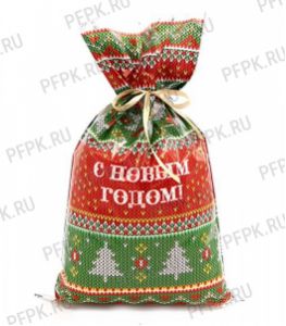 Пакет НГ прозр. с рис. + мет. 25х40 Колядки [100/2000]