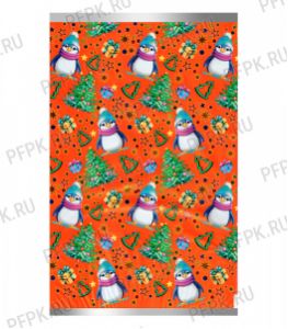 Пакет НГ прозр. с рис. + мет. 25х40 Топотушка [100/2000]