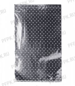 Пакет НГ прозр. с рис. + мет. 25х40 Снежинка [100/1000]