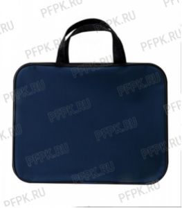 Папка нейлоновая А4, на молнии, с ручками Синяя (221-434) [1/20]