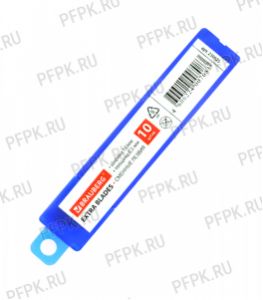 Лезвия для ножей 18мм (пенал, 10 шт) BRAUBERG (230-925) [10/200]