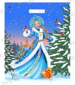 НГ РУССКАЯ ЗИМА проруб. 45х38 (60 мкм) ПВД,ламин. ТИКО Сказочная гостья [50/500]