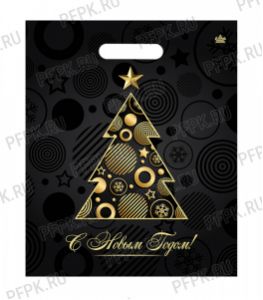 НГ РУССКАЯ ЗИМА проруб. 45х38 (60 мкм) ПВД,ламин. ТИКО Акцент [50/500]