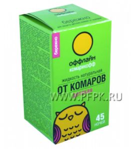 Жидкость от комаров КОМАРИКОФФ 30 мл/45 ночей Бережно [1/24]