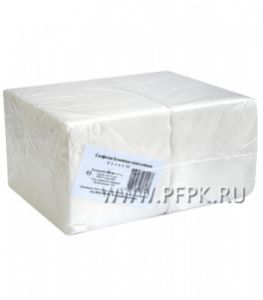 Салфетки бум. БИГ ПАК в П/П 24х24, 1-слойн., белые (400 листов) [1/8]