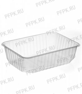 Емкость 750 мл УЮ прямоуг. 132х186х52 (без крышки) Прозрачная [100/500]