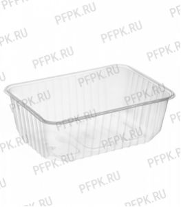 Емкость 1000 мл УЮ прямоуг. 132х186х62 (без крышки) Прозрачная [100/500]