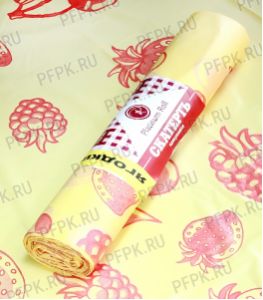 Скатерти 110х180 PR (рулон 5 шт.) Ягодки желтые [1/20]