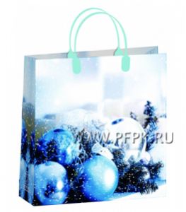 НГ Сумочка из мягкого пластика 02 (30х30х10) средняя BAM-167 (Шары) [20/200]