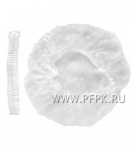 Шапочки медицинские ШАРЛОТТА (уп. 100 шт) Белые ЭЛЕГРИН [1/10]