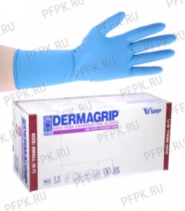 Перчатки латексные ЧЗ DERMAGRIP HIGH RISK (Хай риск) S (размер 6-7) [25/250]