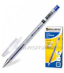 Ручка гелевая BRAUBERG JET GEL INK PEN 0.5мм Синяя (141-019) [12/1728]