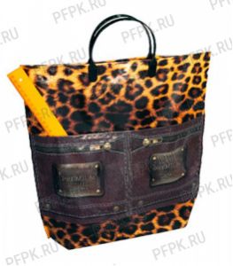 Хозяйственная сумка С КАРМАНАМИ, П/Э 37х37+10 (150мкм) Премиум [10/50]