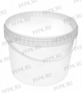 Ведро 11,3л, д-р 290 мм (без крышки) Прозрачное [1/20]