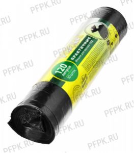 Мешки д/м, 120л РОМАШКА ПРАКТИЧНЫЕ [рул.10шт] ВР-0060 ПВД 70х110 Черные МН [1/20]