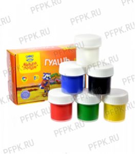 Гуашь 6 цветов, 20мл. Енот в Африке (255-234/ГК_16736) [1/15]