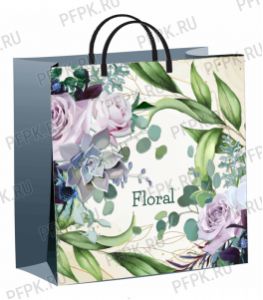 Пакет СОФТПЛАСТ с пласт.ручкой 30х30 (140мкм) мяг.пластик ТИКО Нежное очарование [1/40]