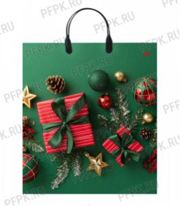 НГ Пакет с пласт. ручкой 40х44 (100 мкм) ПВД, ТИКО Шарм [10/100]