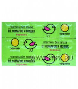 Пластины КОМАРИКОФФ (лист 10 шт.). Бережно в шоу-боксе [40/240]