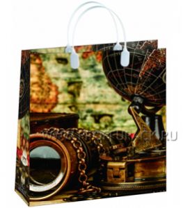 Сумочка из мягкого пластика 01 (26х23х10) малая BAS-104 (Глобус и труба) [20/200]