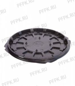 Тортница круг. d193мм Т-192 ДНО коричневая КОМУС (без крышки) ПС (П) Шип [1/190]