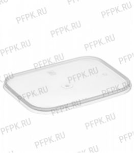 Крышка к банкам ПП 200мл, 280 мл, 500 мл прямоугольная 118 Прозрачная [1/1485]