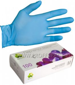 Перчатки нитриловые КЛЕВЕР (уп. 100 шт.) M [1/10]