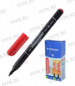 Маркер CENTROPEN, круглый 1мм Красный (002-680/9404) [10/1000]