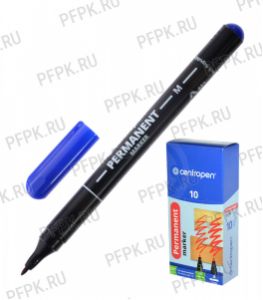 Маркер CENTROPEN, круглый 1мм Синий (002-682/9406) [10/1000]