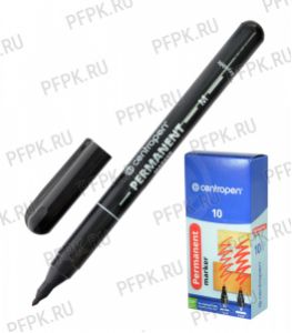 Маркер CENTROPEN, круглый 1мм Черный (003-556/9412) [10/1000]