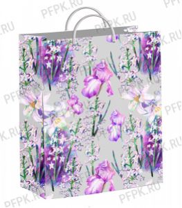 Пакет СОФТПЛАСТ с пласт.ручкой 40х30 (140мкм) мяг.пластик ТИКО Винтаж серый [1/40]