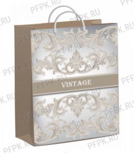 Пакет СОФТПЛАСТ с пласт.ручкой 40х30 (140мкм) мяг.пластик ТИКО Винтажный [1/40]