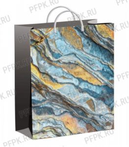 Пакет СОФТПЛАСТ с пласт.ручкой 40х30 (140мкм) мяг.пластик ТИКО Горный рельеф [1/40]