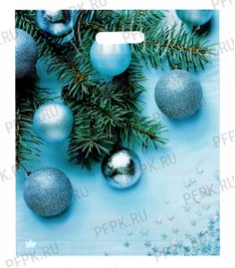 НГ ГЛЯНЕЦ проруб. 38х45+3 (60 мкм) ПВД, ТИКО Звездное конфети [50/500]