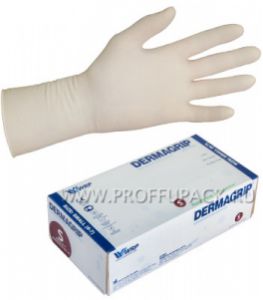 Перчатки латексные ЧЗ DERMAGRIP EXTRA (Экстра) S [25/250]