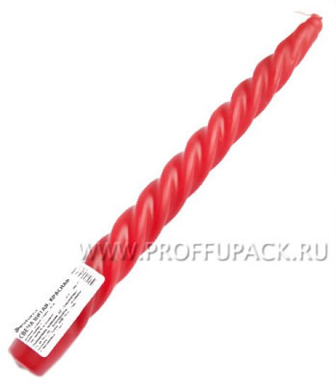 Свеча витая Красная (401-444) [45/45]