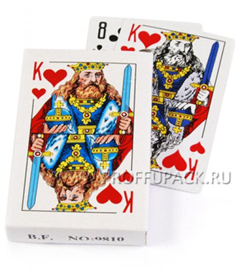 Карты игральные КОРОЛЬ, покерные [10/100]