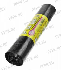 Мешки д/м, 120л РОМАШКА ЭКОНОМ [рул.25шт] ВР-0068 ПВД 70х110 Черные [1/16]