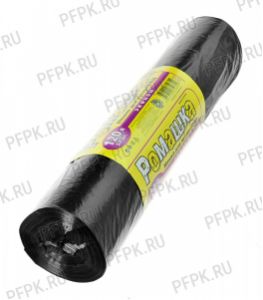 Мешки д/м, 120л РОМАШКА ЭКОНОМ [рул.50шт] ВР-0069 ПВД 70х110 Черные [1/8]