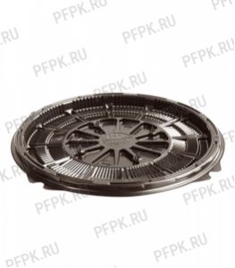 Тортница круг. d193мм Т-019 ДНО коричневая КОМУС (без крышки) ПС Шип [1/225]