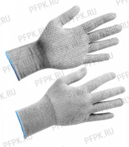 Перчатки нейлоновые с покрытием ТОЧКА Микс [12/1200]