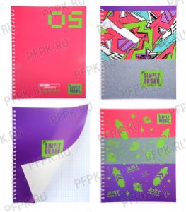 Тетрадь А5 48л на гребне Simply urban (341-019/Т5гр48 11052) [4/48]