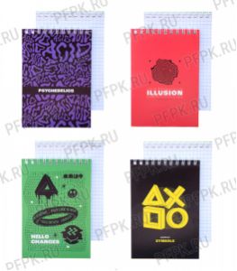 Блокнот А6 (40 листов) на гребне Illusion (342-718/Б6гр40 12214) [24/96]