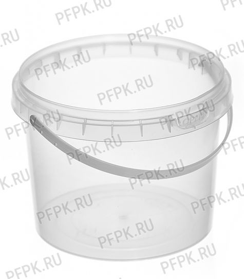 Ведро 0,55л прозрачное (без крышки ) [1/100]