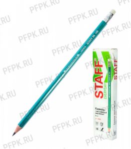 Карандаш пластиковый с ластиком STAFF EVERYDAY (180-963) [12/2304]