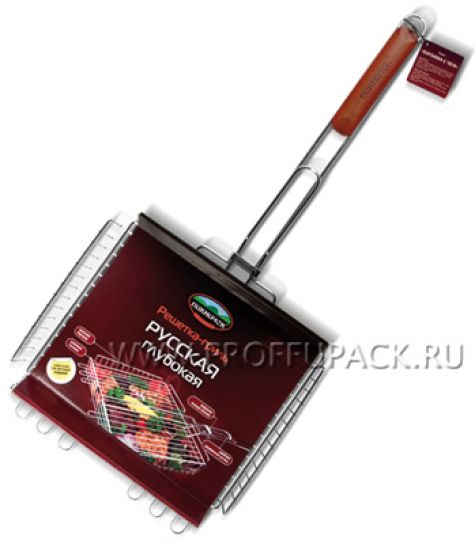 Решетка-гриль РУССКАЯ глубокая ПИКНИЧОК (401-729) [1/10]