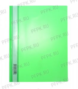 Папка-скоросшиватель А4, стандарт (до 100 листов) Зелёная (355-665/ММ-30705) [10/500]