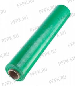 Стрейч - пленка 500мм, 20 мкм, 2,0кг НЕТТО цветная Зеленая К500020620/2 800/180 [1/6]