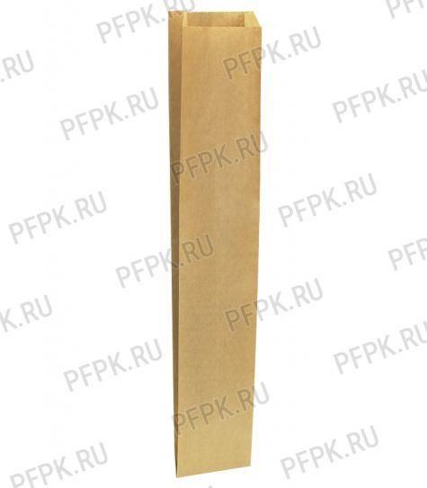 Пакет бум. плоское дно 110х50х610,крафт [1/800]
