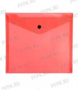 Папка-конверт 250х170мм (А5) с кнопкой Красная (343-177/ММ-32279) [10/100]